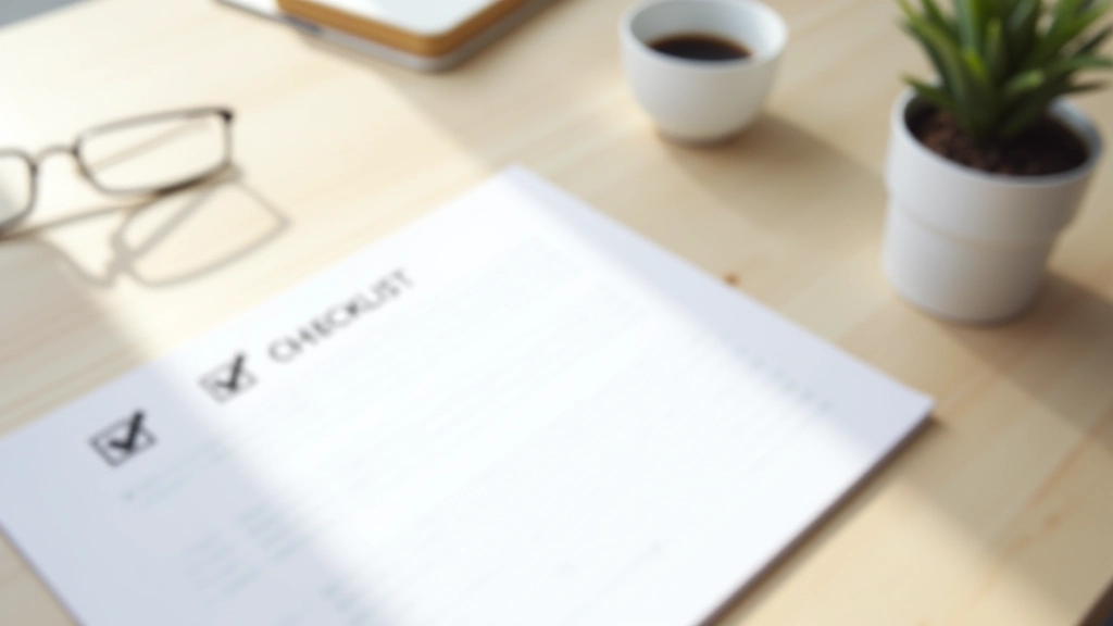 Checklist et planification écrite sur papier avec crayon, étapes de création d'activité freelance